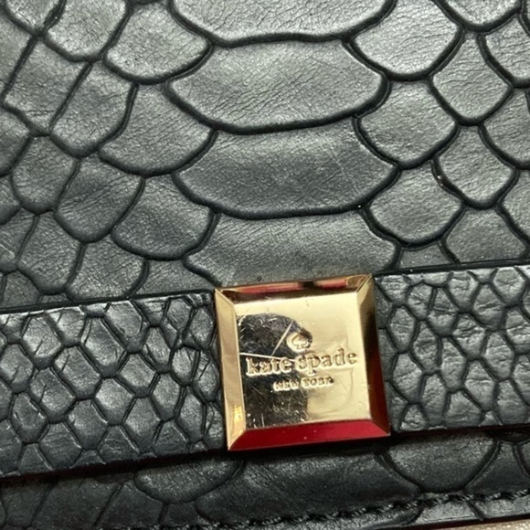 Kate spade black and creamy white leather bow crossbody bag - Picture 8 of 13